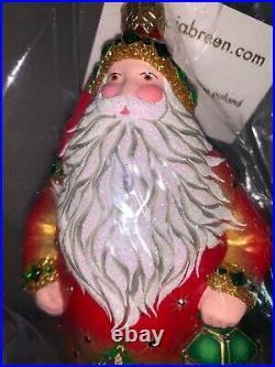 Patricia Breen 2021 Christmas Ornament, Light My Way, Red, Green & Gold stunning