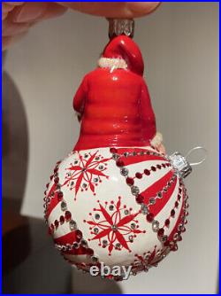 Patricia Breen Beguiling Claus Christmas Ornament Red And White Santa
