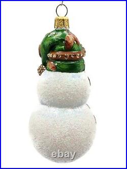 Patricia Breen Delightful Snowman Pine Cones Christmas Holiday Tree Ornament