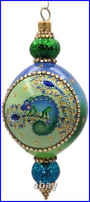 Patricia Breen Le Fleuron Peacock Extraordinaire Chameleon Christmas Ornament Patricia Breen Le Fleuron Peacock Extraordinaire Chameleon Christmas Ornament