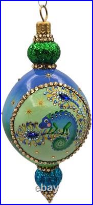 Patricia Breen Le Fleuron Peacock Extraordinaire Chameleon Christmas Ornament Patricia Breen Le Fleuron Peacock Extraordinaire Chameleon Christmas Ornament