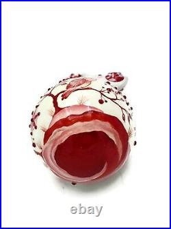 Patricia Breen Majestic Orb Chinoiserie Red Elephant Christmas Holiday Ornament
