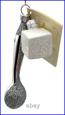 Patricia Breen One Lump or Two Sugar Spoon Silver Christmas Holiday Ornament