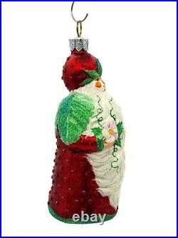 Patricia Breen Santa Frais Red Spring Christmas Tree Holiday Ornament