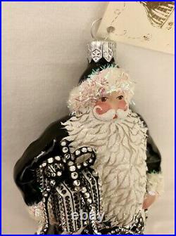 Patricia Breen Skating Party, Black Santa 2012 Christmas Ornament #3240 6.5 NWT