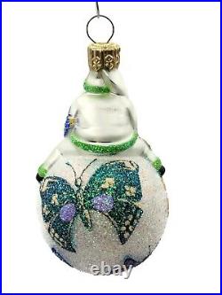 Patricia Breen Snow Frolic Butterflies Spring Christmas Holiday Tree Ornament