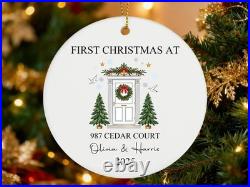 Personalised New Home Christmas Ornament 2025, First Christmas in Our New Home