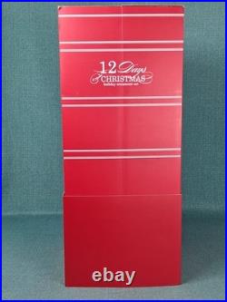 Pottery Barn 12 Days of Christmas Glass Ornament Set COMPLETE with Original Box