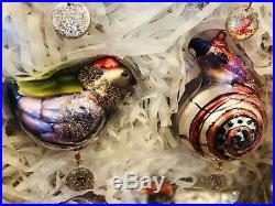 Pottery Barn Twelve 12 Days of Christmas Mercury Ornaments New In Box Decor