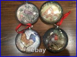 Pottery Barn Twelve Days of Christmas Mercury Glass Ornaments SET OF 12 Decor