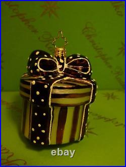 Prototype Henri Bendel New York Gift Box Glass Ornament