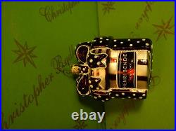 Prototype Henri Bendel New York Gift Box Glass Ornament