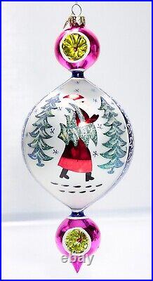RADKO Blue Lucy 15th Anniversary Double Reflector Drops Christmas Ornament