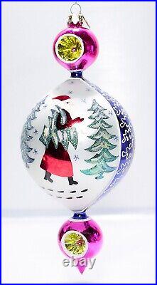 RADKO Blue Lucy 15th Anniversary Double Reflector Drops Christmas Ornament