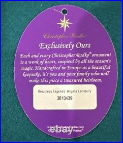 RARE 2019 Radko Angela Lansbury Mame Dennis Broadway Legends Christmas Ornament RARE 2019 Radko Angela Lansbury Mame Dennis Broadway Legends Christmas Ornament