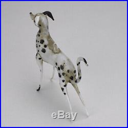 RARE Antique German c1900 Figurative Christmas Tree Glass Ornament Dalmatian Dog