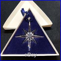 RARE Christmas Swarovski Crystal 1995 Star Snowflake Tree Ornament 191635 Boxed