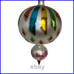 RARE Christopher RADKO ALLEGRO Vintage Art Deco Christmas Ornament 1993 93-179-0