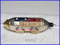 RARE! GERMAN Blown Glass Christmas Ornament ZEPPELIN LOS ANGELES 1920-30