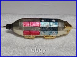 RARE! GERMAN Blown Glass Christmas Ornament ZEPPELIN LOS ANGELES 1920-30