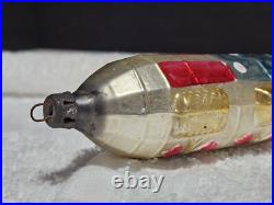 RARE! GERMAN Blown Glass Christmas Ornament ZEPPELIN LOS ANGELES 1920-30