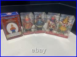 RARE Macy's Thanksgiving Day Parade Balloon Christmas Ornaments Lot Elf Fireman
