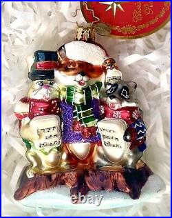 RARE NWT Radko SWEET SONGS OF CHRISTMAS 1019973 Glass Ornament 2018 withGift Box