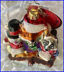 RARE NWT Radko SWEET SONGS OF CHRISTMAS 1019973 Glass Ornament 2018 withGift Box