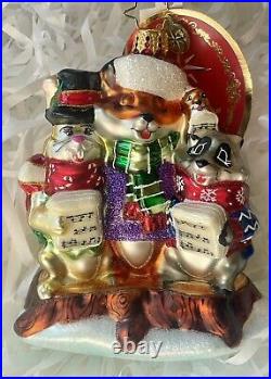 RARE NWT Radko SWEET SONGS OF CHRISTMAS 1019973 Glass Ornament 2018 withGift Box