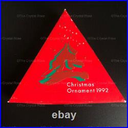 RARE Retired Swarovski Crystal 1992 Christmas Snowflake Ornament 168690 Boxed
