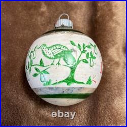 RARE Set Vintage Glass 12 Days of Christmas Ornament Shiny Brite Only 10 In Set