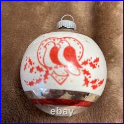 RARE Set Vintage Glass 12 Days of Christmas Ornament Shiny Brite Only 10 In Set