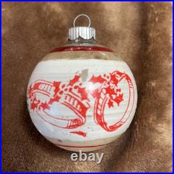 RARE Set Vintage Glass 12 Days of Christmas Ornament Shiny Brite Only 10 In Set