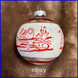 RARE Set Vintage Glass 12 Days of Christmas Ornament Shiny Brite Only 10 In Set