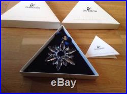 RARE Swarovski Christmas Ornament 1998. Snowflake / Star New & Double Boxed