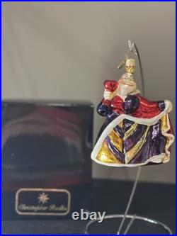 RARE VTG Christopher Radko DISNEY Alice in Wonderland QUEEN OF HEARTS Ornament