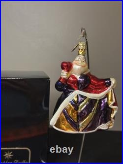 RARE VTG Christopher Radko DISNEY Alice in Wonderland QUEEN OF HEARTS Ornament