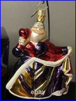 RARE VTG Christopher Radko DISNEY Alice in Wonderland QUEEN OF HEARTS Ornament