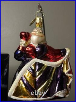 RARE VTG Christopher Radko DISNEY Alice in Wonderland QUEEN OF HEARTS Ornament