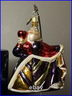 RARE VTG Christopher Radko DISNEY Alice in Wonderland QUEEN OF HEARTS Ornament
