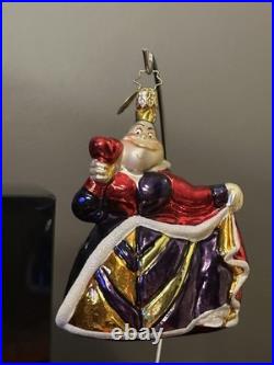 RARE VTG Christopher Radko DISNEY Alice in Wonderland QUEEN OF HEARTS Ornament