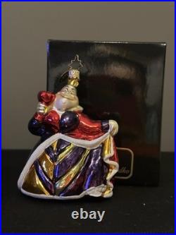 RARE VTG Christopher Radko DISNEY Alice in Wonderland QUEEN OF HEARTS Ornament