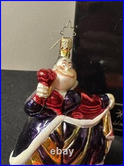 RARE VTG Christopher Radko DISNEY Alice in Wonderland QUEEN OF HEARTS Ornament