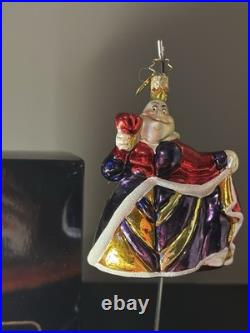 RARE VTG Christopher Radko DISNEY Alice in Wonderland QUEEN OF HEARTS Ornament