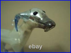 RARE Vintage Bimini / Lauscha German Hand Blown MERCURY Glass DOG Ornament