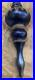 RARE-Vintage-Christmas-Ornament-Glass-Large-7-inch-mid-century-blue-silver-Xmas-01-nwx