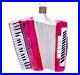 RARE-Vintage-Germany-Larry-Fraga-Pink-Accordion-Blown-Glass-Christmas-Ornament-01-lfx