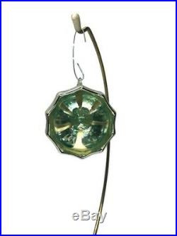 RARE Vintage Liquid Filled Kaleidoscope Indent Mercury Glass Christmas Ornament