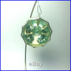 RARE Vintage Liquid Filled Kaleidoscope Indent Mercury Glass Christmas Ornament