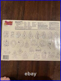 RARE! Vtg Makit & Bakit Stained Glass Suncatchers Deluxe Christmas Ornament Kit